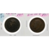 Image 2 : 1917 & 1921 KING EDWARD VI LARGE PENNIES
