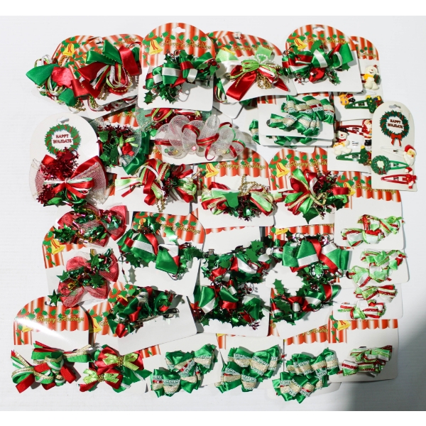 30+ NEW CHRISTMAS HOLIDAY HAIR BARRETTES