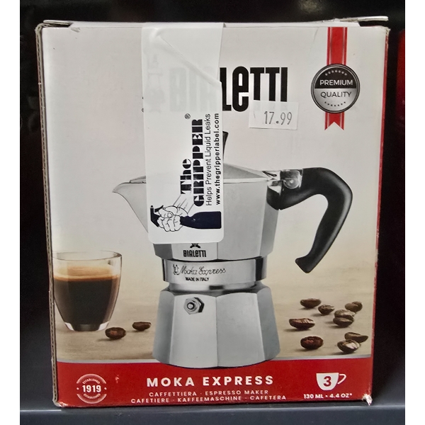 3 CUP BIALETTI MOKA EXPRESS ESPRESSO MAKER