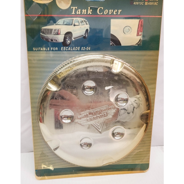 NEW PLUTO CHROME FUEL TANK COVER