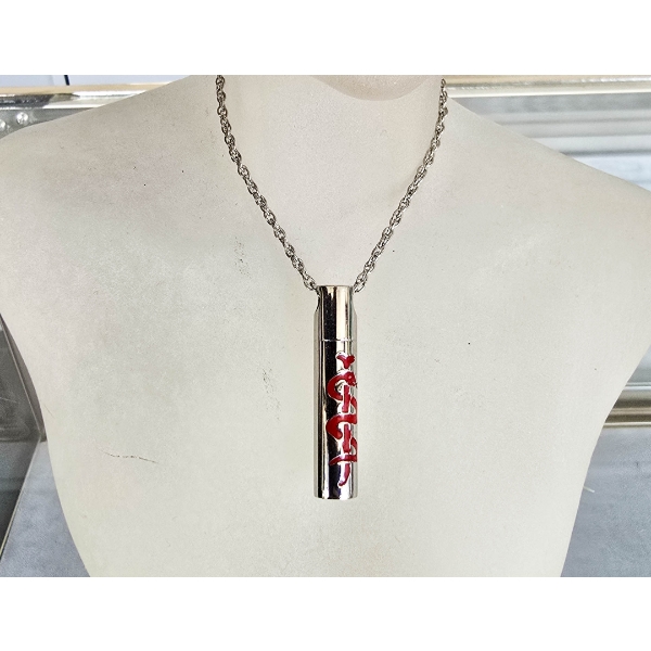 20" STAINLESS STEEL CHAIN & MEDICAL ALERT CAPSULE