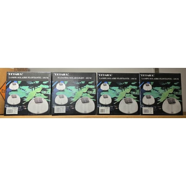 FOUR DOME DECO. SOLAR POND LIGHTS