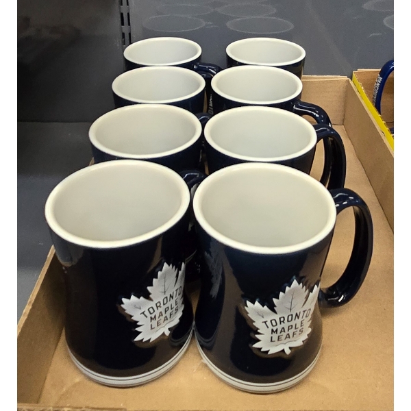 8 TORONTO MAPLE LEAFS MUGS