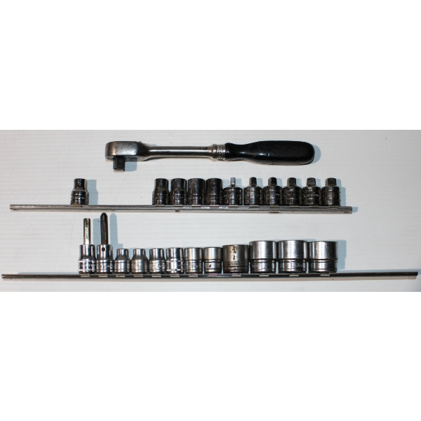 SNAP-ON SOCKET SETS & VINT. F710LS 3/8" DRIVE RATCHET