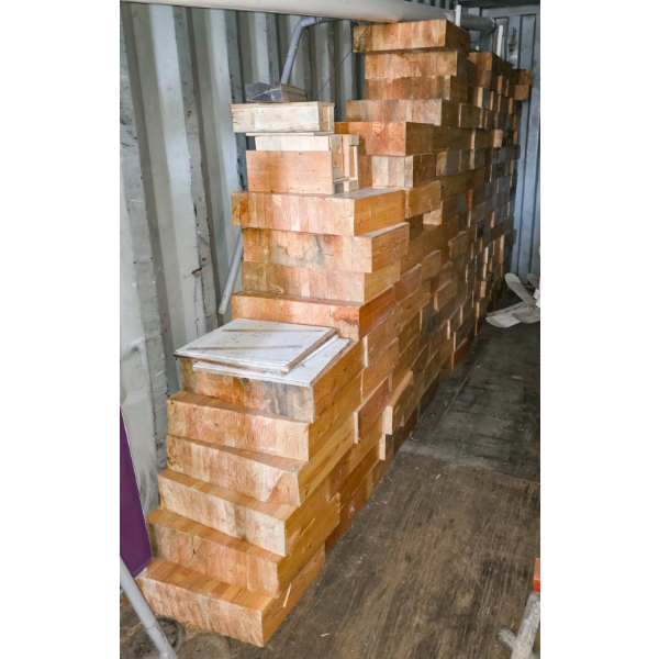 LARGE LOT OF FIRE WOOD BLOCKS
