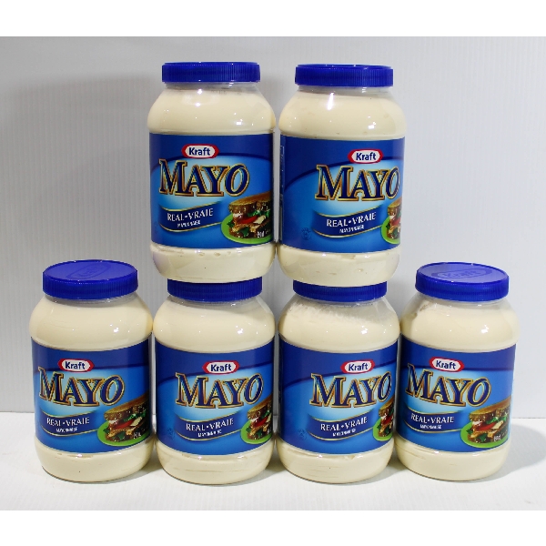 6 X 890ML KRAFT MAYO REAL MAYONNAISE