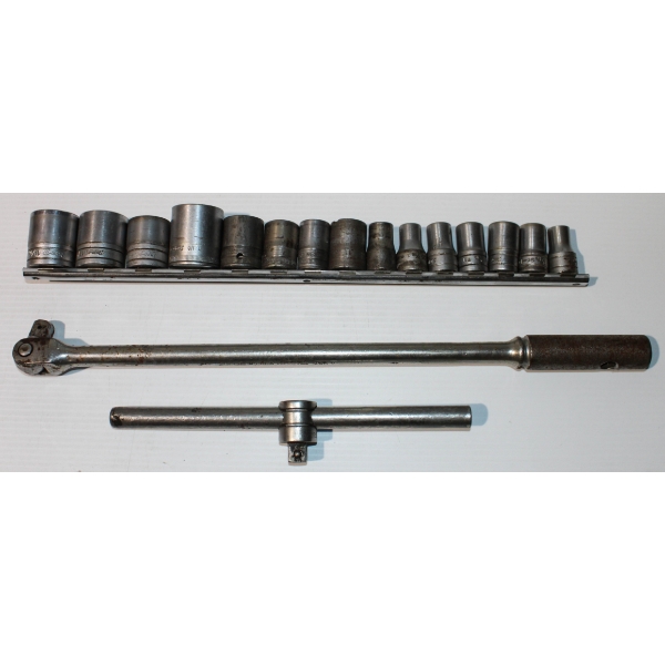 VINT. SNAP-ON SOCKETS - 18" DRIVE BREAKER NS-18-A & T-BAR S-15-L