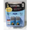 Image 1 : NEW LEXMARK COLOR 15M0120 INK CARTRIDGES W/ KODAK PAPER