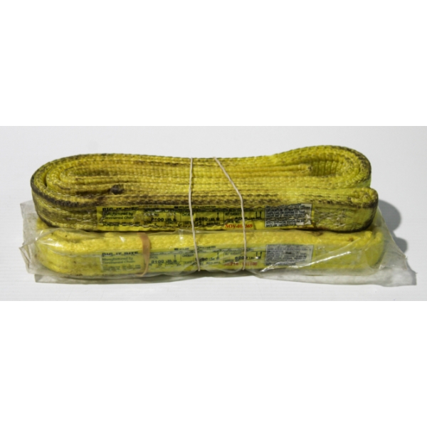 TWO RIG-IT-RITE 6FT MAX LOAD 2100LBS PULL STRAPS