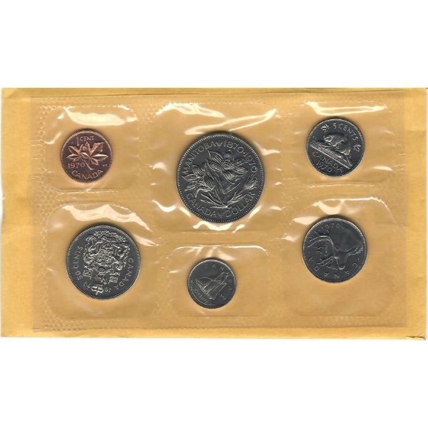 1970 MANITOBA CANADA PROOF MINT SEALED COIN SET