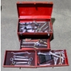 Image 1 : TOOL BOX AND FULL CONTENTS ASSORT. WRENCHES