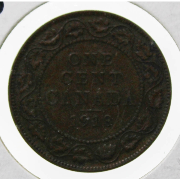 1918 CANADIAN KING GEORGE V LARGE PENNY