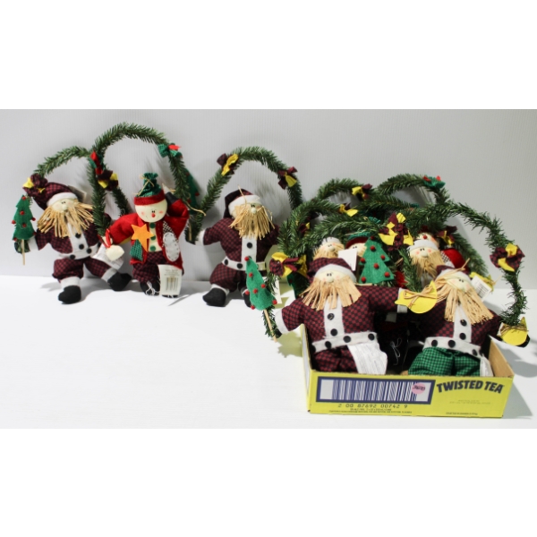 11 NEW SANTA & SNOWMAN HOLIDAY CHRISTMAS DECORATIONS