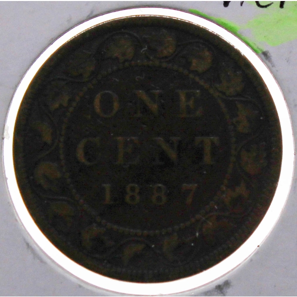 1887 CANADA VICTORIAN LARGE PENNY