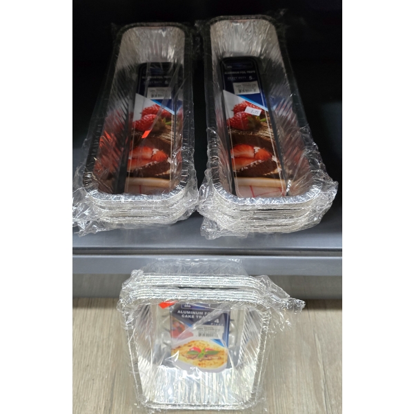 PACKS OF ALUMINUM FOIL TRAYS