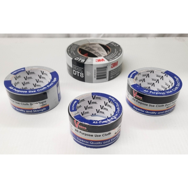 4 ASST. DUCT TAPE ROLLS