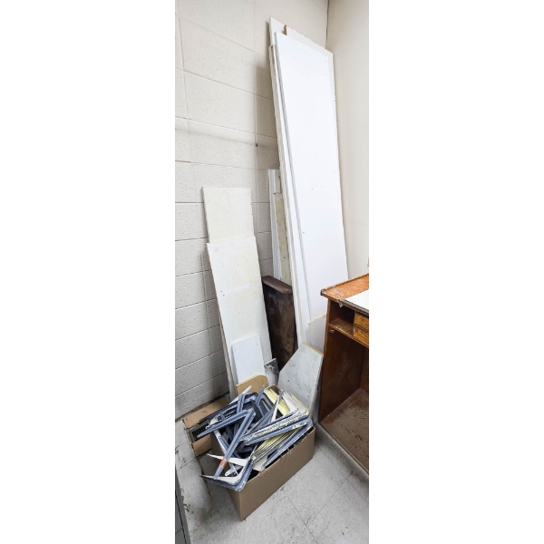 ASSORT. SHELVES AND SHELVING BRACKETS