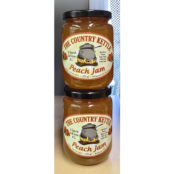 2 THE COUNTRY KETTLE PEACH JAM