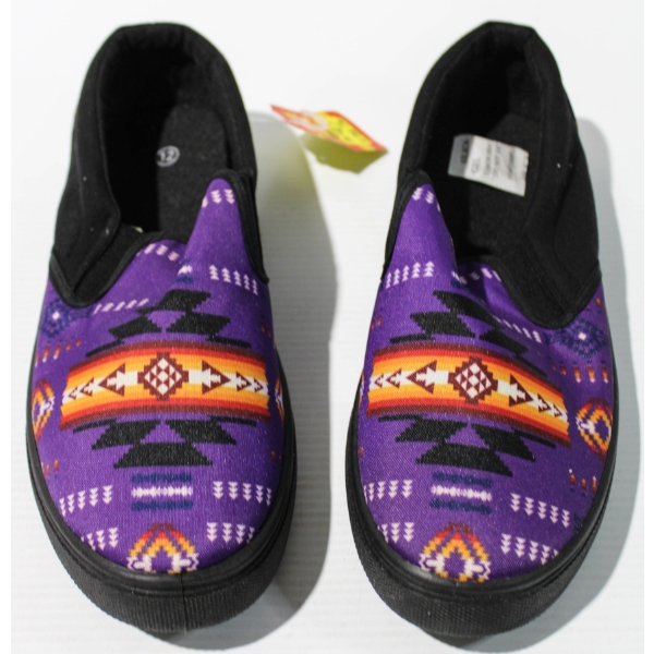NEW WOMEN'S NU TRENDZ SLIP ON SHOES - PURPLE 