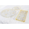 Image 1 : WALTHER YELLOW / CLEAR GLASS SERVING TRAYS