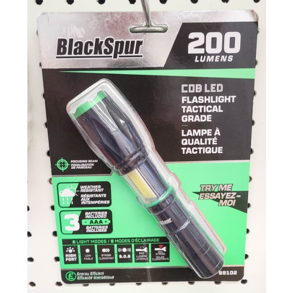 NEW BLACKSPUR LED TACTICAL FLASHLIGHT