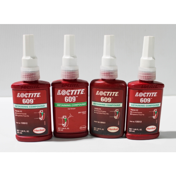 4 X 50ML LOCTITE 609 RETAINING COMPOUND