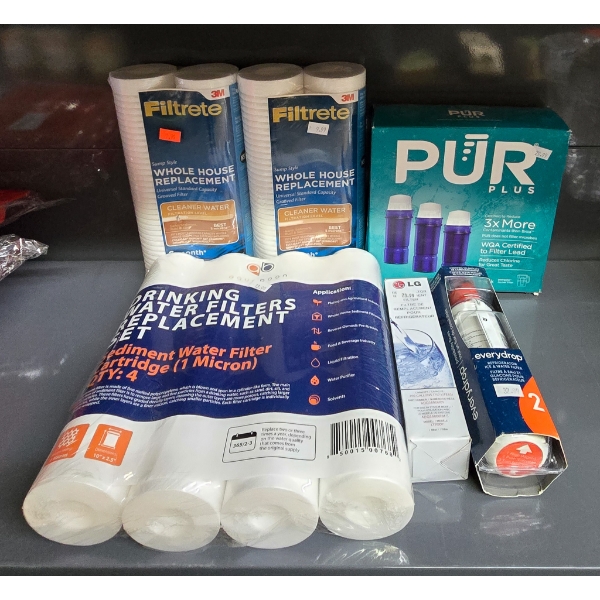 ASSORT. WATER FILTERS INCLUDING PUR