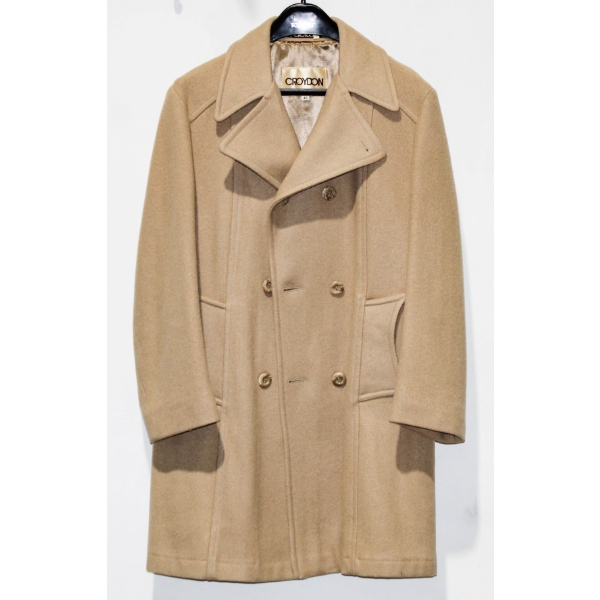 MEN'S CROYDON TAN OVERCOAT - SIZE 40