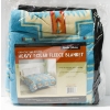 Image 1 : NEW NU TRENDZ OREGON TRAIL POLAR FLEECE BLANKET - TURQUOISE