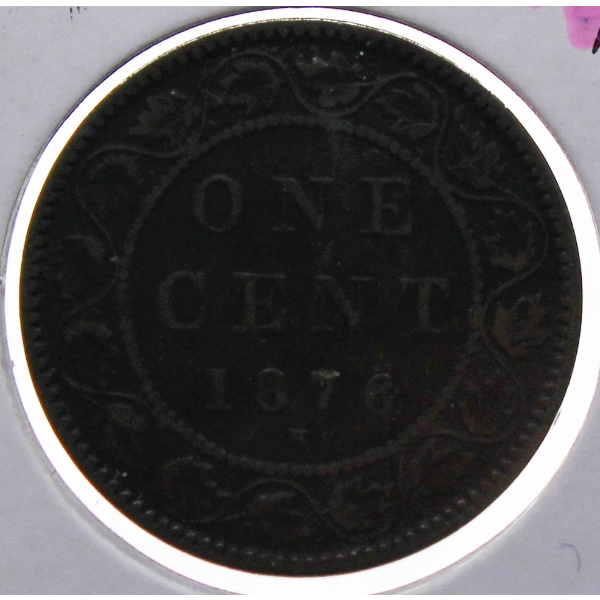 1876H VICTORIAN CANADA LARGE PENNY