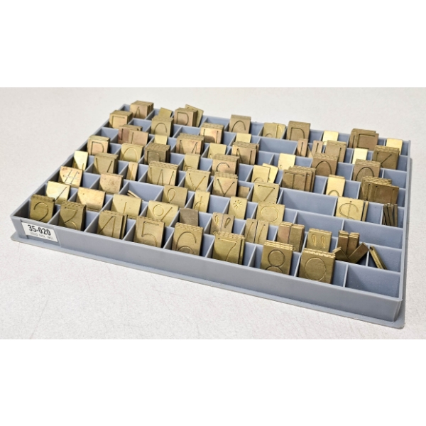 COMPLETE SET OF SINGLE LINE BLOCK WITH LOWER CASE LETTERS