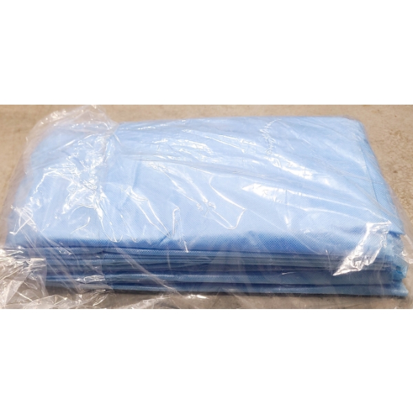 10 BLUE DISPOSABLE MEDICAL GOWNS