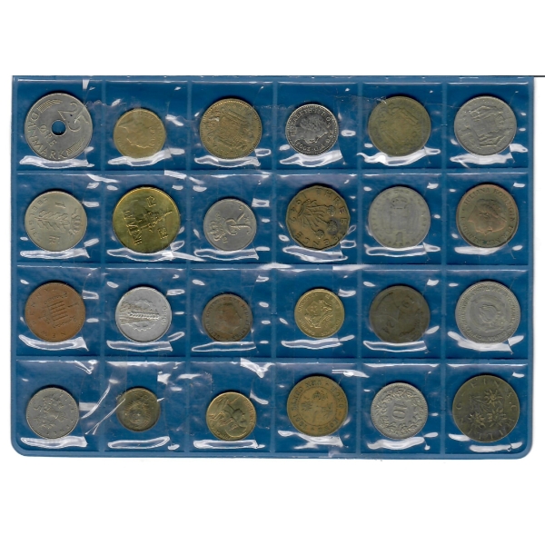 24 ASSORT. WORLD COLLECTIBLE COINS
