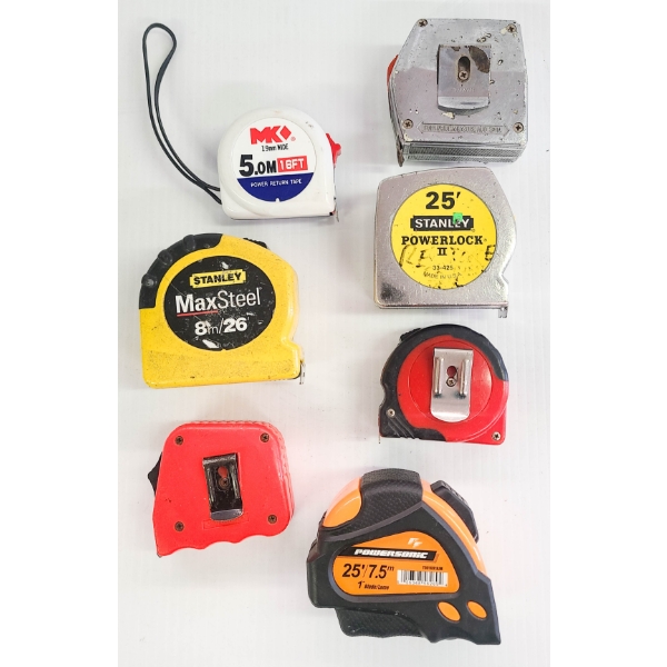 7 ASST. TAPE MEASURES