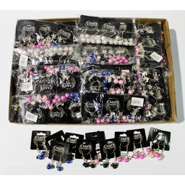 40 BAGS X 10+ PIERCED EARRING COSTUME JEWELRY 