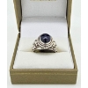 Image 1 : .925 SILVER MENS RING WITH SAPPHIRE