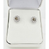 Image 1 : 14K WHITE GOLD EARRING JACKETS W/ .18 TDW DIAMOND