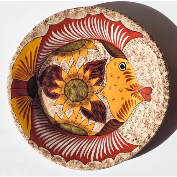 CERAMIC FISH HAND PAINTED WALL ART