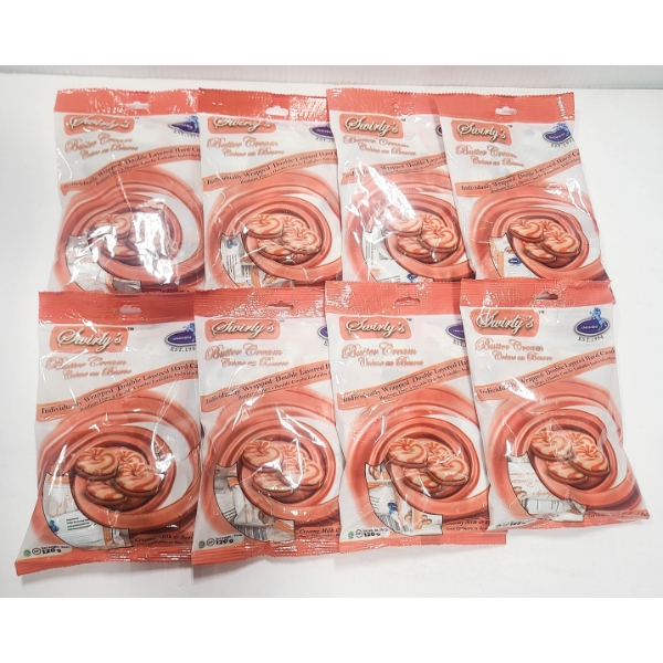 8 X 120G SWIRLY'S BUTTER CREAM CANDY