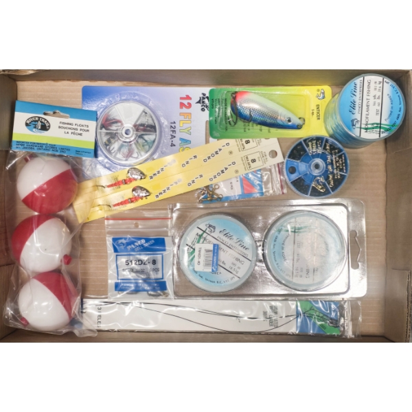 LOT OF ASSORT FISHING ACCESSORIES