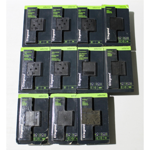 10 NEW LEGRAND OUTLETS / DIMMERS / SWITCH INTERRUPTORS