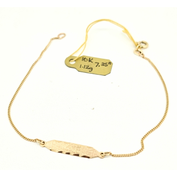 10K GOLD 7.25" BRACELET