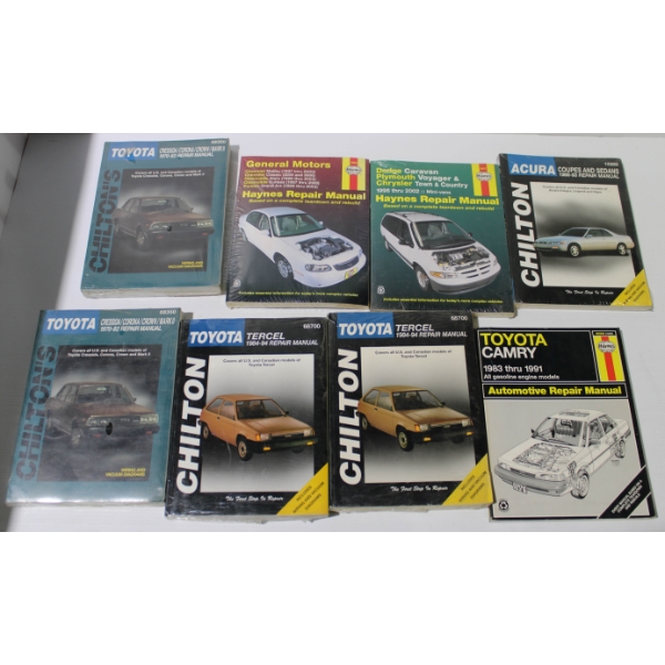 8 CHILTON & HAYNES VINT. AUTOMOBILE REPAIR MANUALS