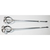 Image 1 : 2 NEW CHROME INDUSTRIAL MIXING PADDLES - 5"D X 30"L