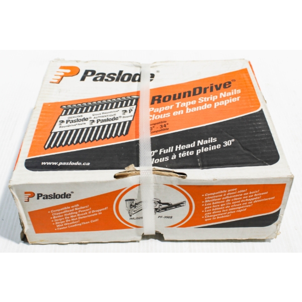 NEW CASE OF PASLODE 3 INCH BY .120INCH SMOOTH SHANK