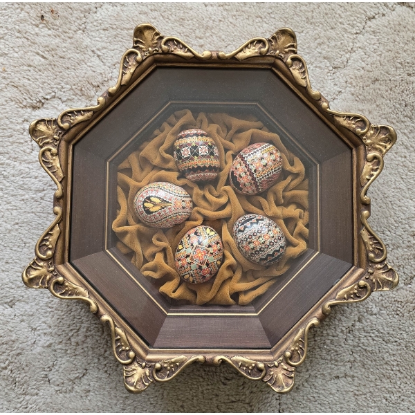 UKRAINIAN THEMED EASTER EGG DISPLAY