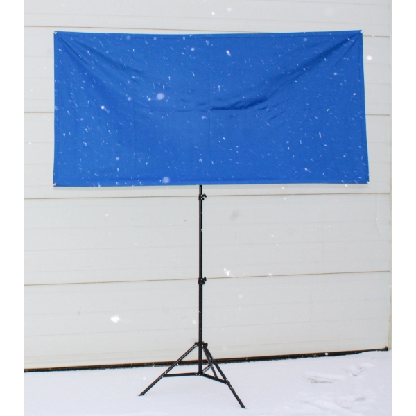 BLUE/GREEN PORTABLE PROJECTOR SCREEN / BACKDROP