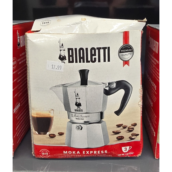 3 CUP BIALETTI MOKA EXPRESS ESPRESSO MAKER