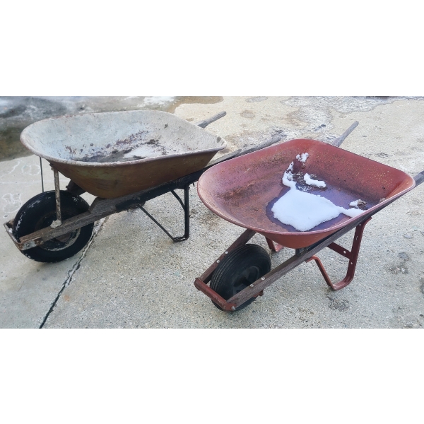 2 ESTATE WHEELBARROWS