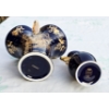 Image 2 : VINT. LIMOGES CASTEL VASES W/ 12K GOLD INLAYS